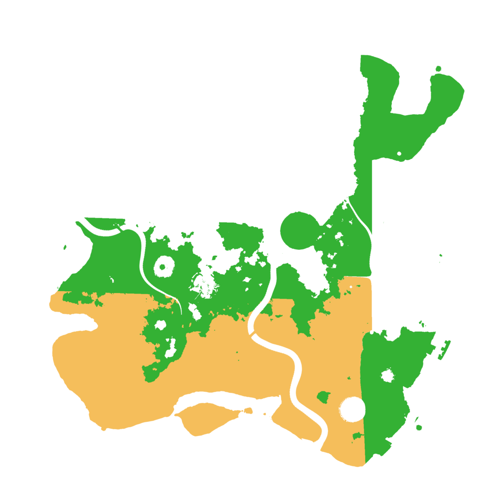 Biome Rust Map: Procedural Map, Size: 3500, Seed: 775663895