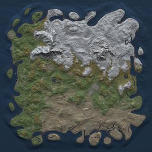 Thumbnail Rust Map: Procedural Map, Size: 5500, Seed: 739652712, 19 Monuments