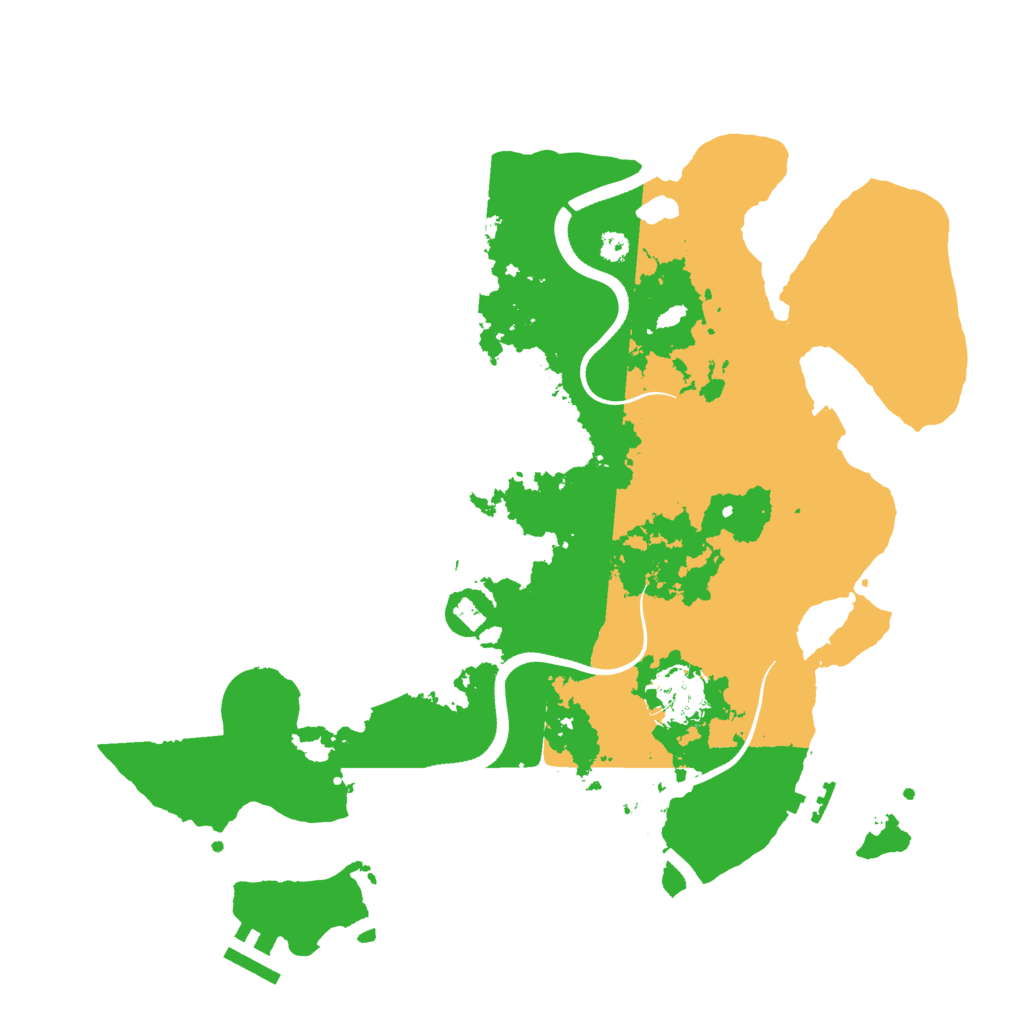 Biome Rust Map: Procedural Map, Size: 3500, Seed: 33631551