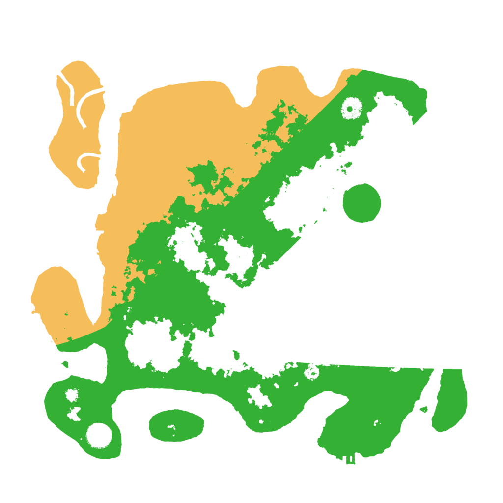 Biome Rust Map: Procedural Map, Size: 3500, Seed: 12595