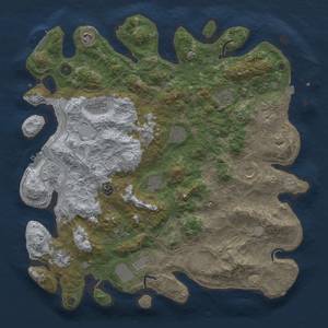 Thumbnail Rust Map: Procedural Map, Size: 4500, Seed: 1591856283, 19 Monuments