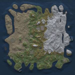 Thumbnail Rust Map: Procedural Map, Size: 4500, Seed: 1537287628, 17 Monuments