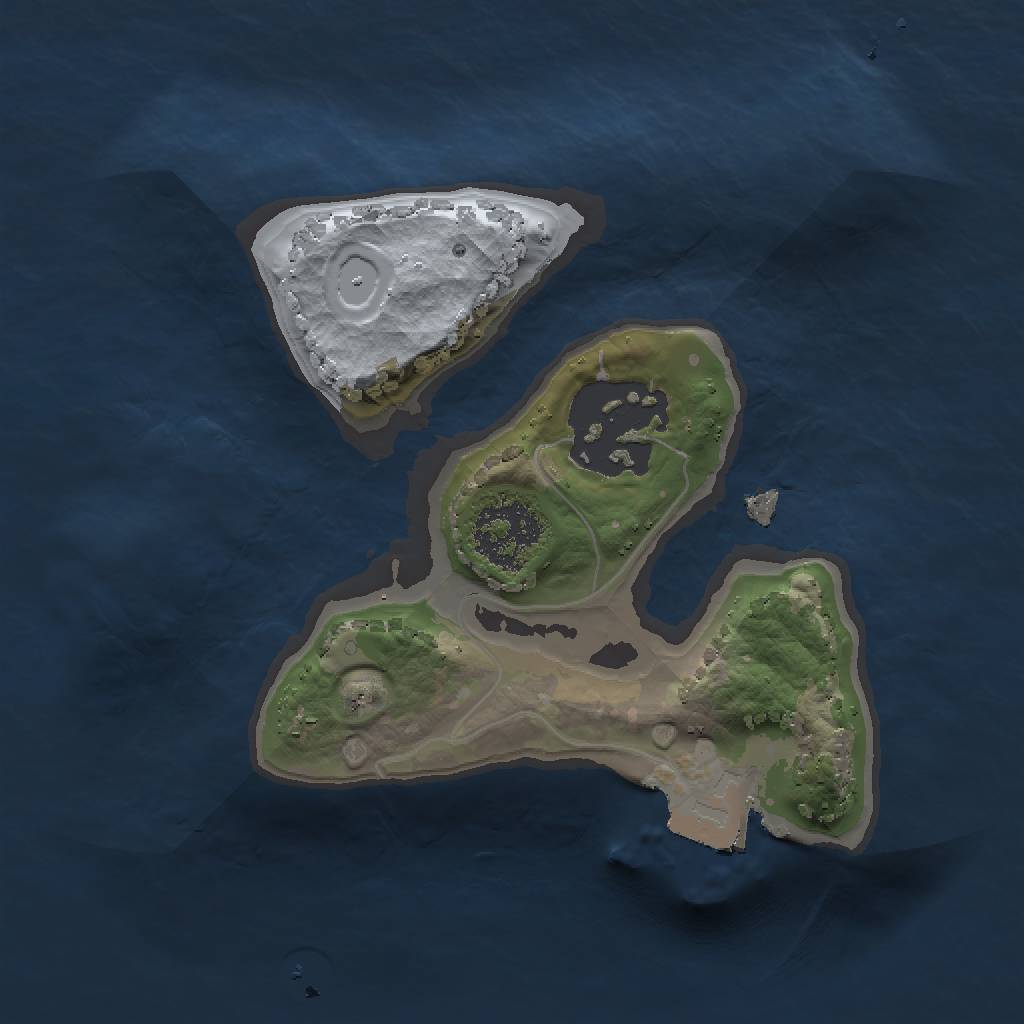 Rust Map: Procedural Map, Size: 1500, Seed: 550577588, 4 Monuments