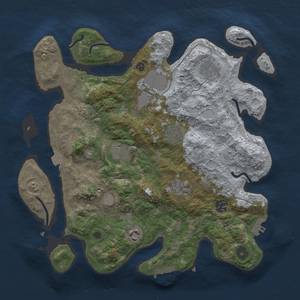 Thumbnail Rust Map: Procedural Map, Size: 3500, Seed: 439958003, 15 Monuments