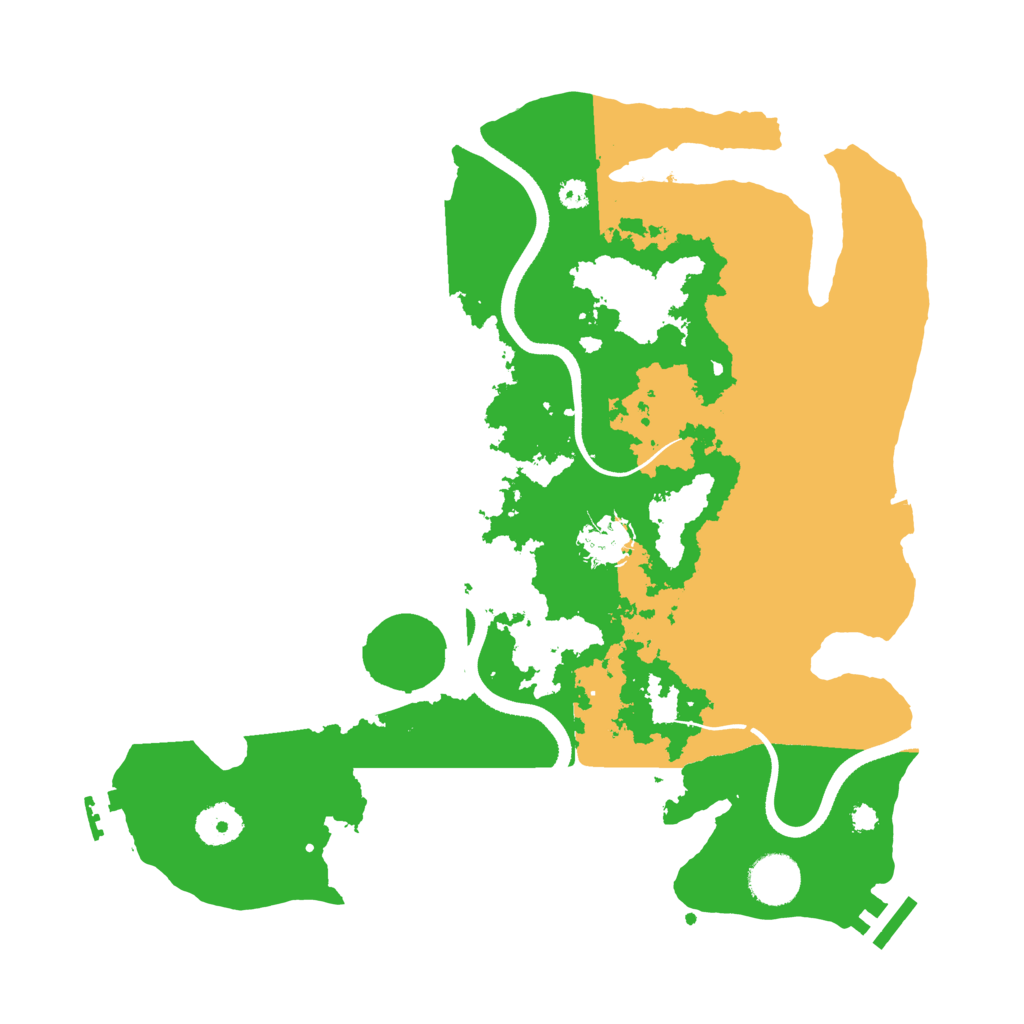 Biome Rust Map: Procedural Map, Size: 3500, Seed: 20380528
