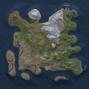 Thumbnail Rust Map: Procedural Map, Size: 3000, Seed: 468638075, 8 Monuments