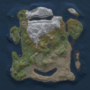 Thumbnail Rust Map: Procedural Map, Size: 3000, Seed: 946033531, 14 Monuments