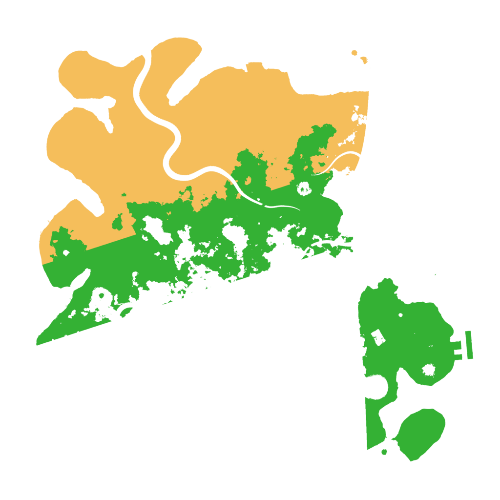 Biome Rust Map: Procedural Map, Size: 3600, Seed: 598391204