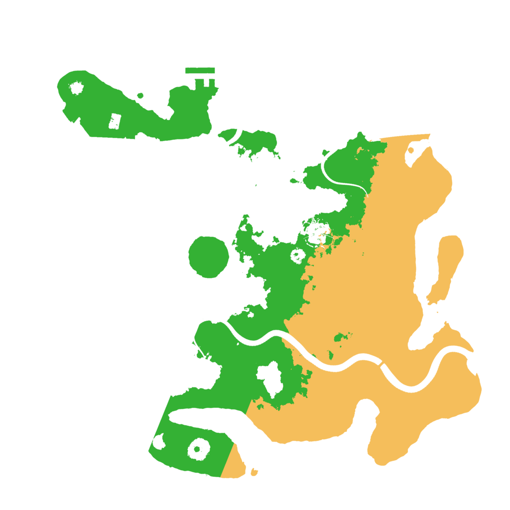 Biome Rust Map: Procedural Map, Size: 3500, Seed: 118544663