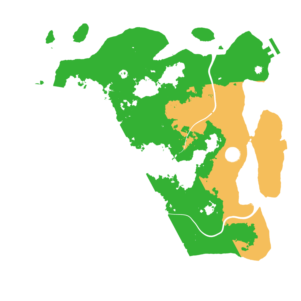 Biome Rust Map: Procedural Map, Size: 3500, Seed: 343398300
