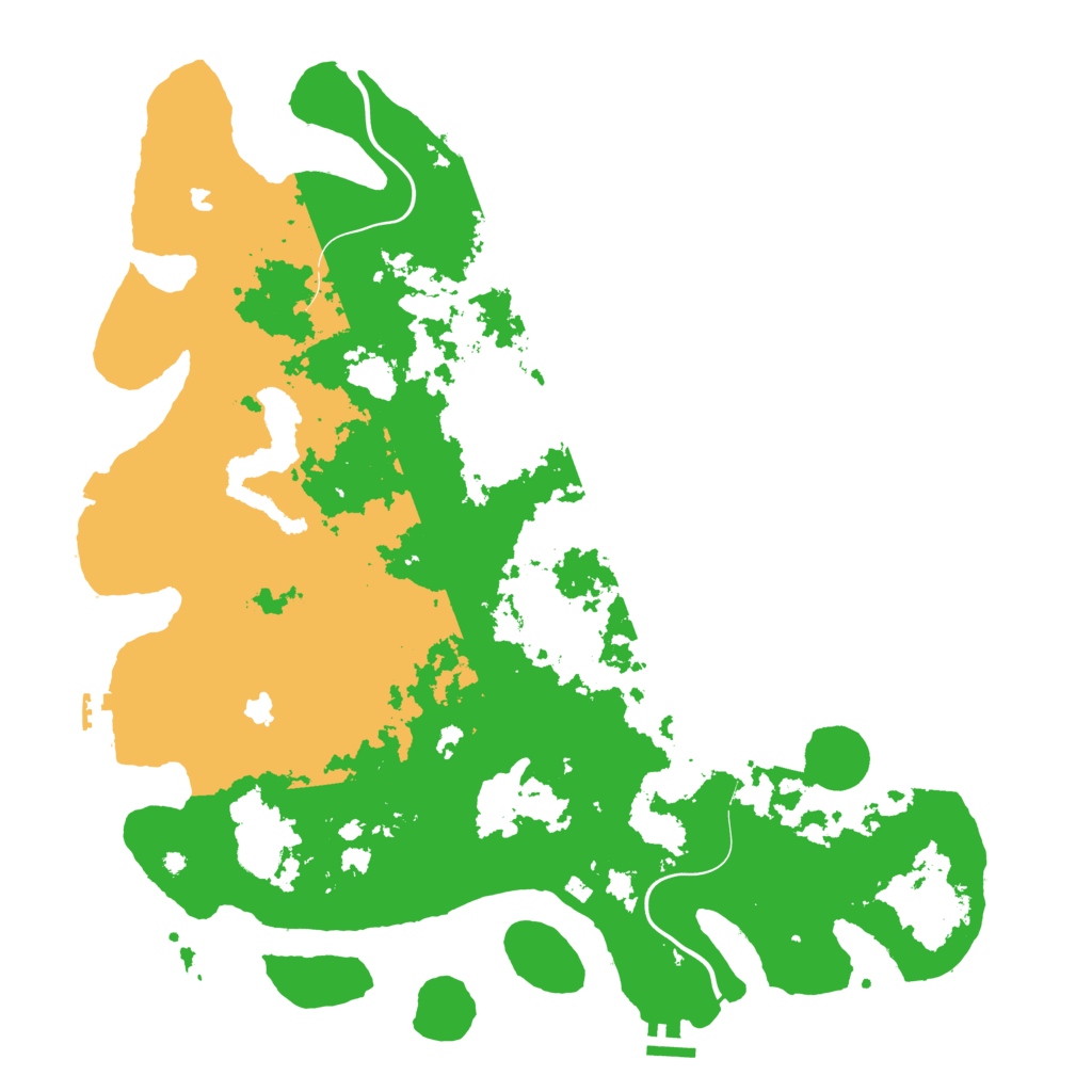 Biome Rust Map: Procedural Map, Size: 4500, Seed: 7612345
