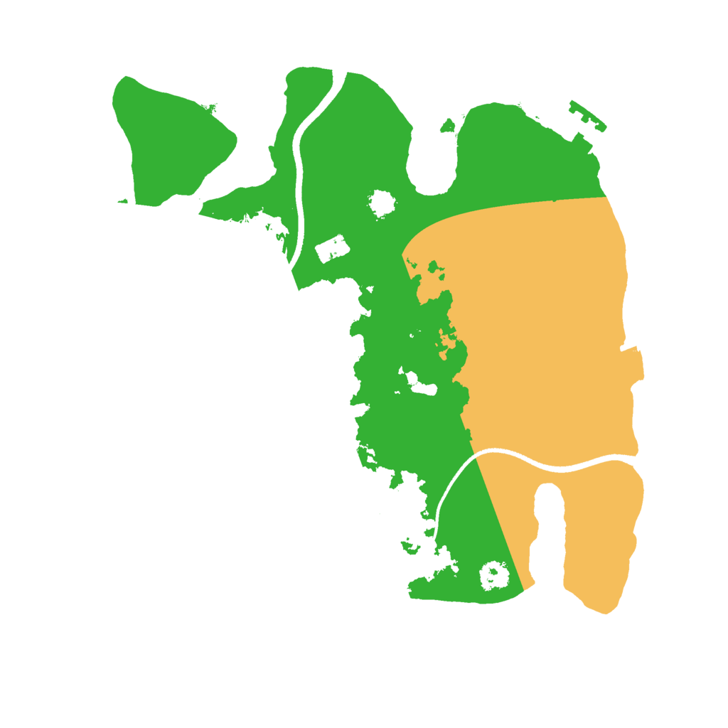 Biome Rust Map: Procedural Map, Size: 2500, Seed: 1416896247