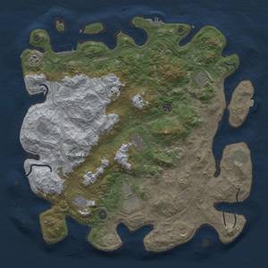 Thumbnail Rust Map: Procedural Map, Size: 4500, Seed: 474836, 19 Monuments