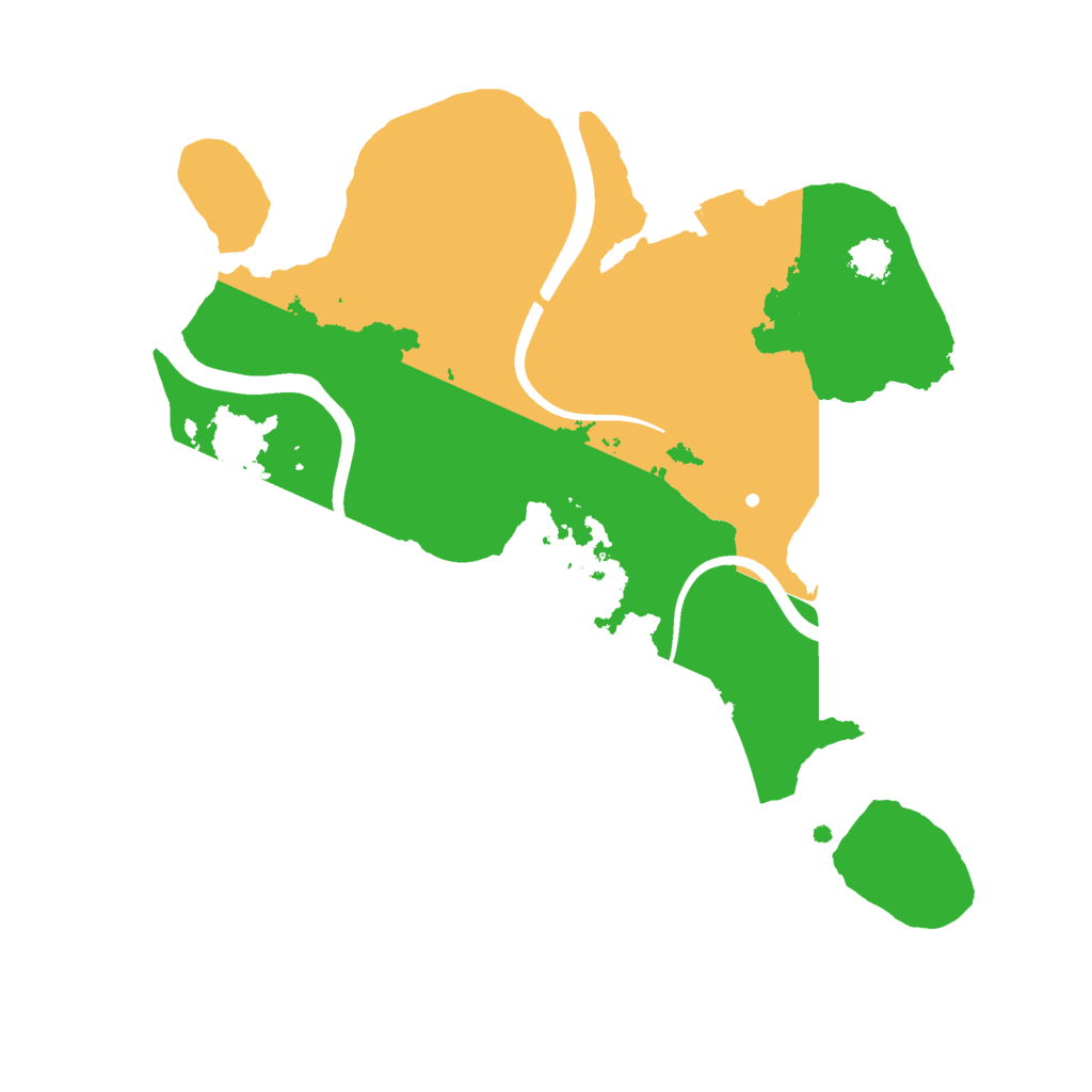 Biome Rust Map: Procedural Map, Size: 2400, Seed: 500