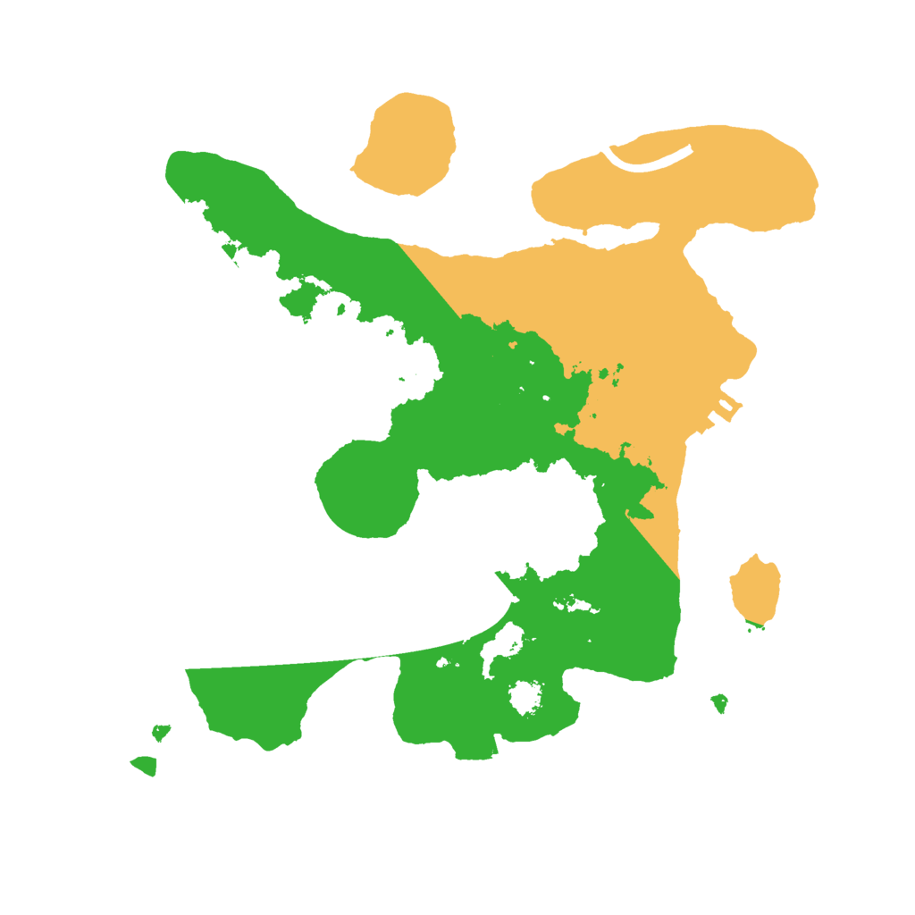 Biome Rust Map: Procedural Map, Size: 2500, Seed: 932446