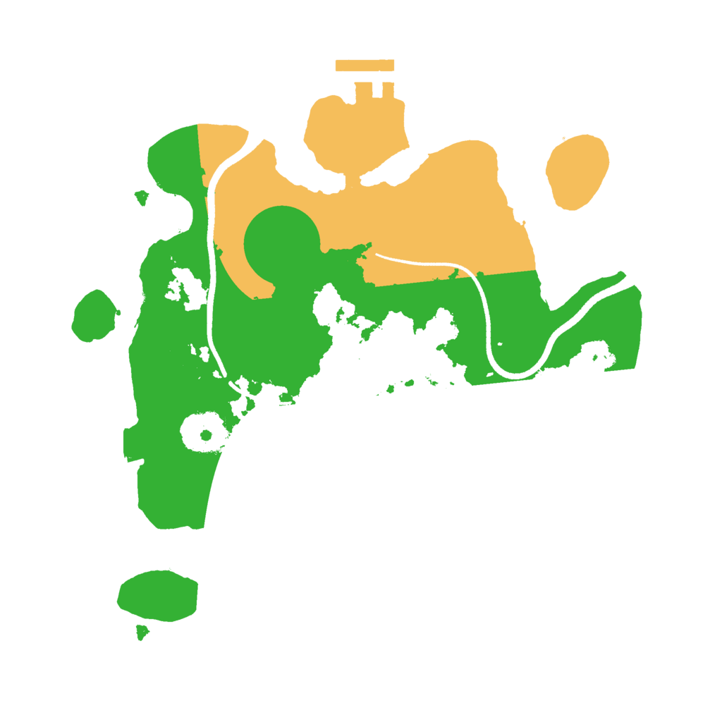 Biome Rust Map: Procedural Map, Size: 2500, Seed: 1488228