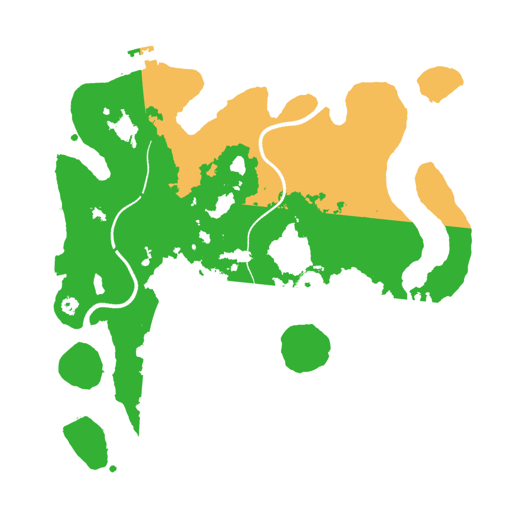 Biome Rust Map: Procedural Map, Size: 3000, Seed: 57918