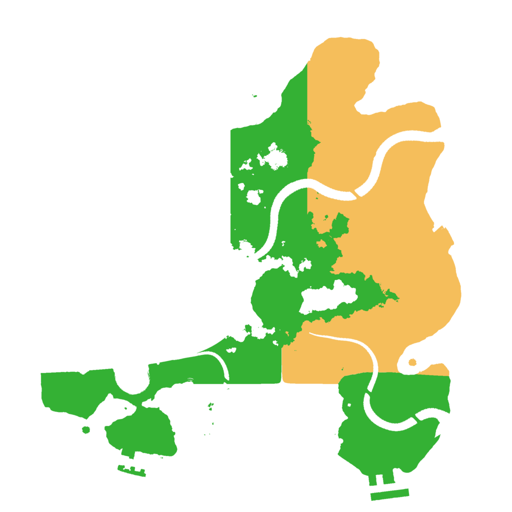 Biome Rust Map: Procedural Map, Size: 2700, Seed: 202140435