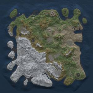 Thumbnail Rust Map: Procedural Map, Size: 3900, Seed: 1098788, 16 Monuments