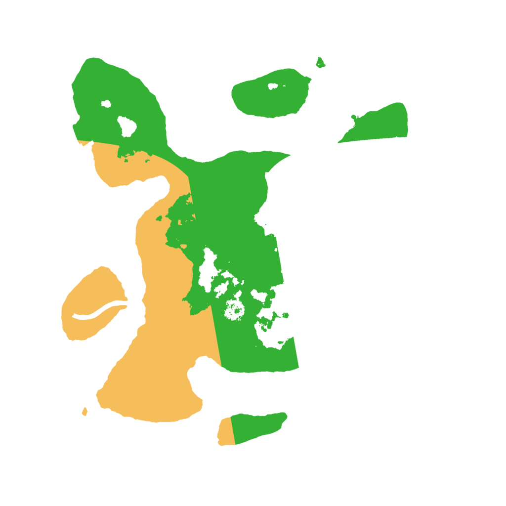 Biome Rust Map: Procedural Map, Size: 2500, Seed: 998857