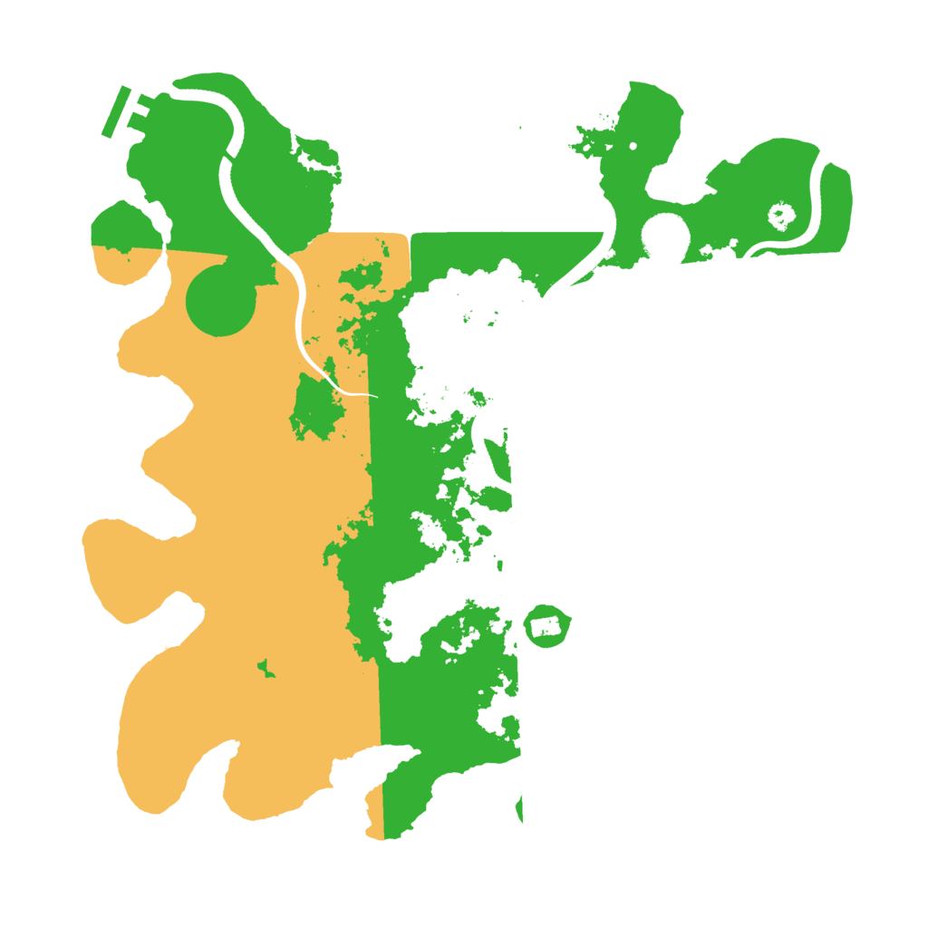 Biome Rust Map: Procedural Map, Size: 3500, Seed: 83427355