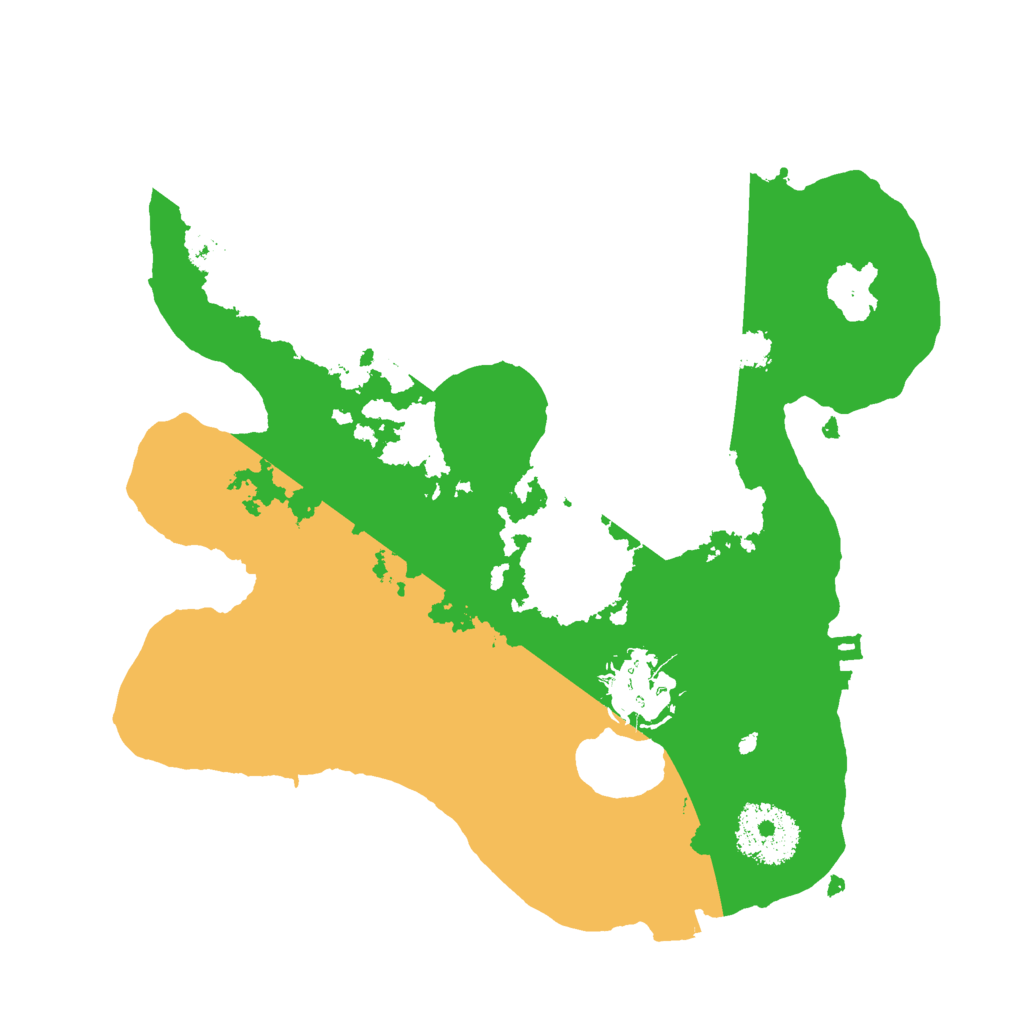 Biome Rust Map: Procedural Map, Size: 2500, Seed: 349099485