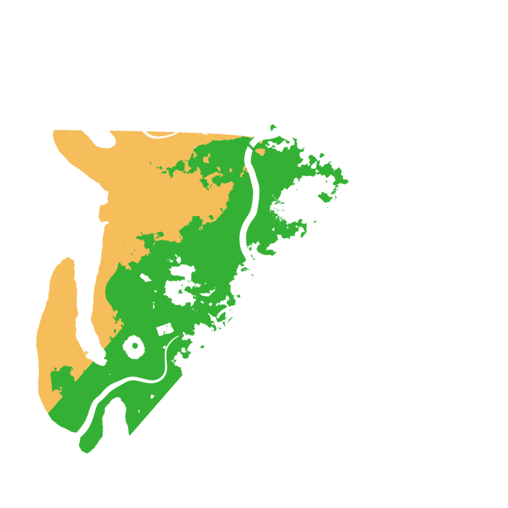 Biome Rust Map: Procedural Map, Size: 3500, Seed: 13604203