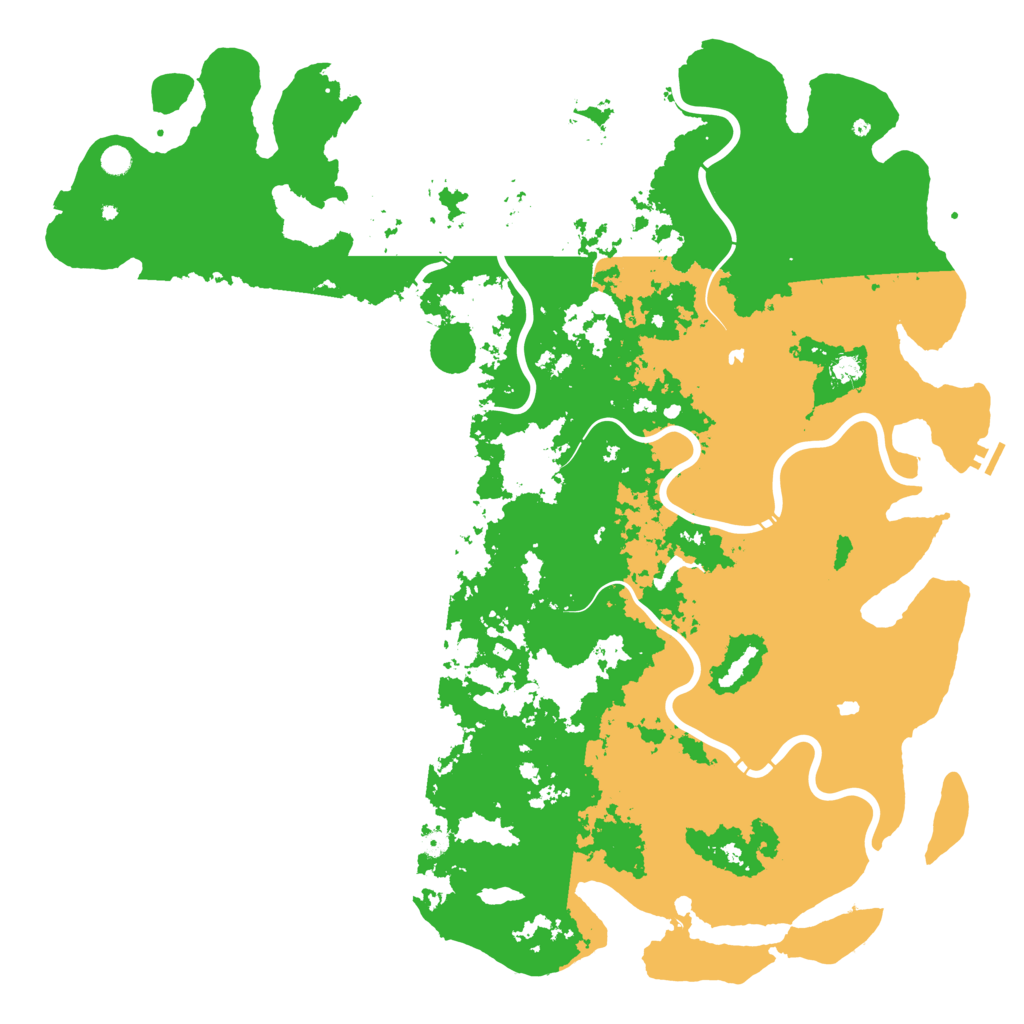 Biome Rust Map: Procedural Map, Size: 6000, Seed: 95842987