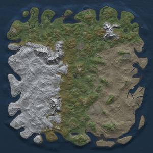 Thumbnail Rust Map: Procedural Map, Size: 6000, Seed: 95842987, 19 Monuments