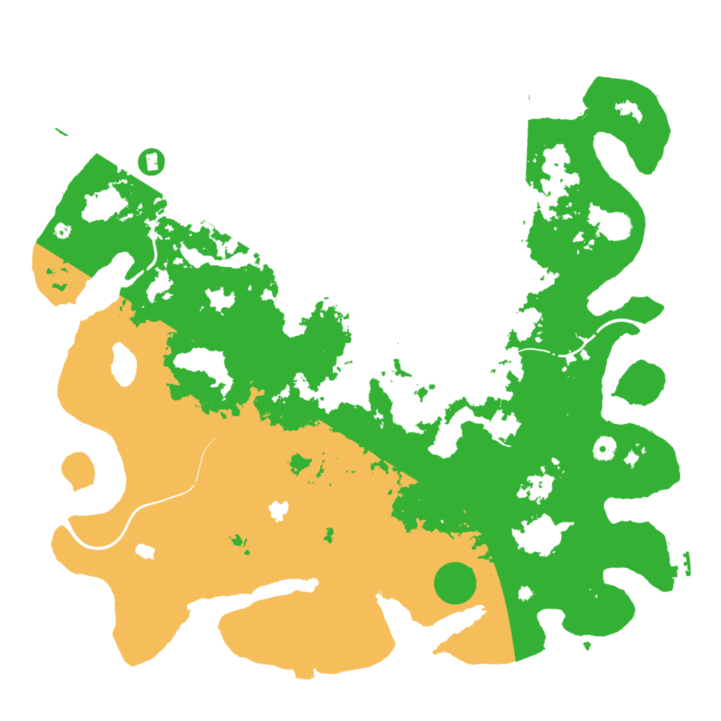 Biome Rust Map: Procedural Map, Size: 4500, Seed: 49106671