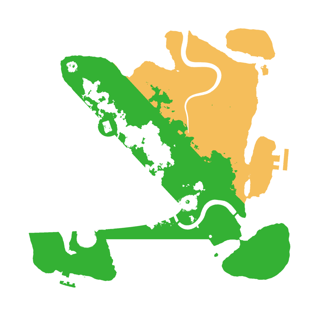 Biome Rust Map: Procedural Map, Size: 3000, Seed: 26952