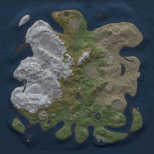 Thumbnail Rust Map: Procedural Map, Size: 3500, Seed: 104372992, 15 Monuments