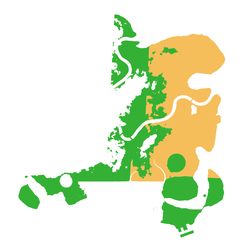 Biome Rust Map: Procedural Map, Size: 3500, Seed: 104372992
