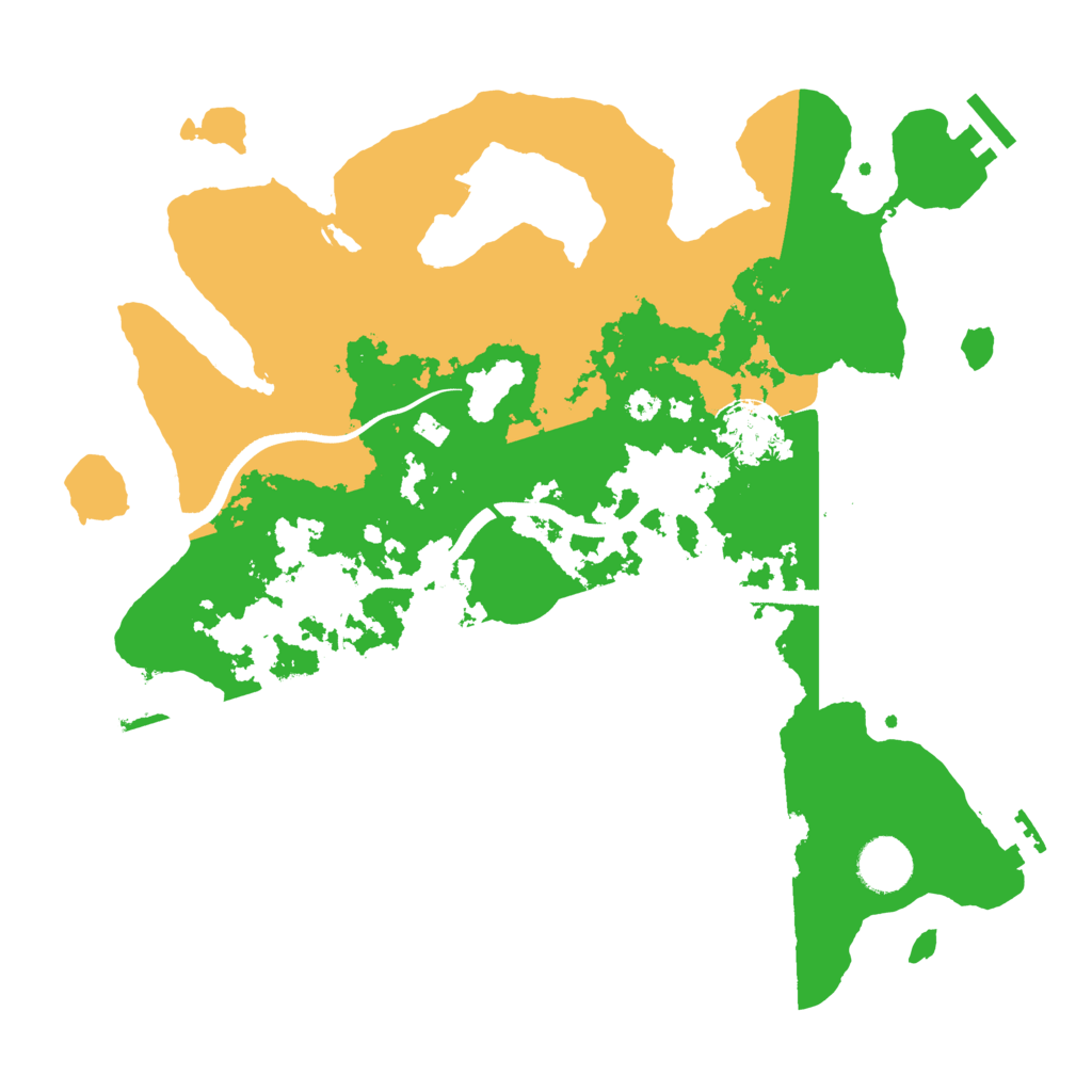 Biome Rust Map: Procedural Map, Size: 3500, Seed: 45342