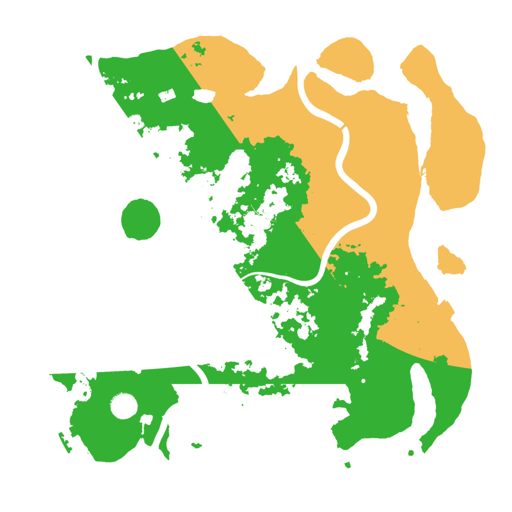 Biome Rust Map: Procedural Map, Size: 3500, Seed: 188909878