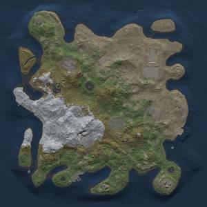 Thumbnail Rust Map: Procedural Map, Size: 3500, Seed: 1348613185, 16 Monuments