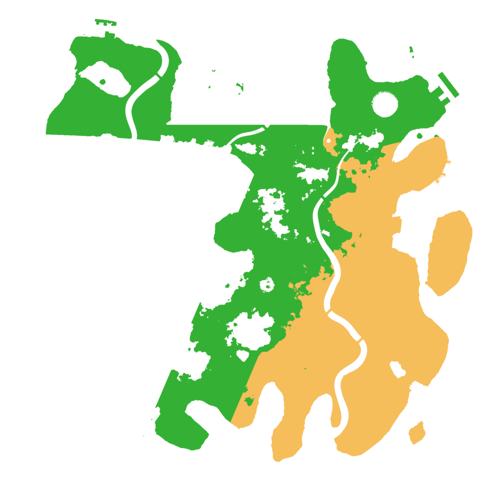 Biome Rust Map: Procedural Map, Size: 3500, Seed: 1886303320
