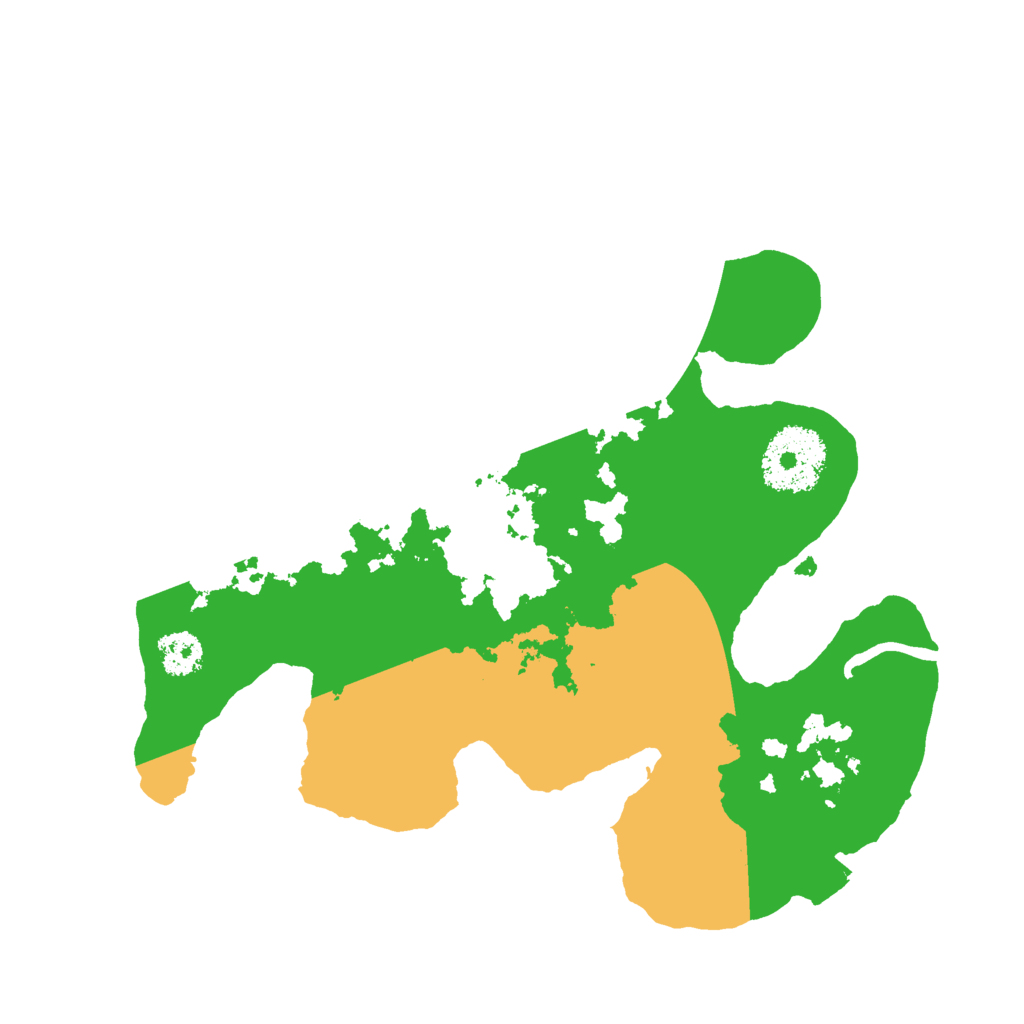 Biome Rust Map: Procedural Map, Size: 2400, Seed: 955825596