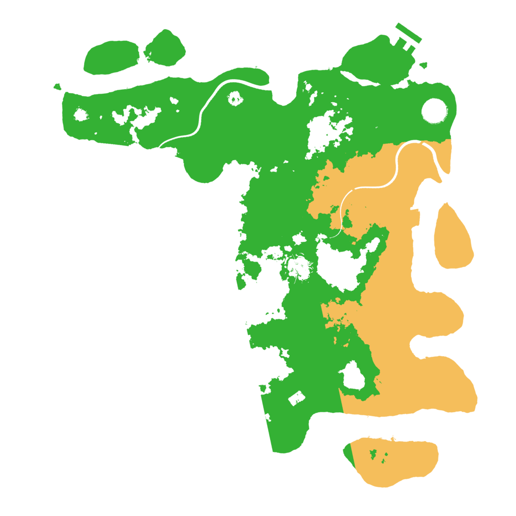 Biome Rust Map: Procedural Map, Size: 3600, Seed: 9975106