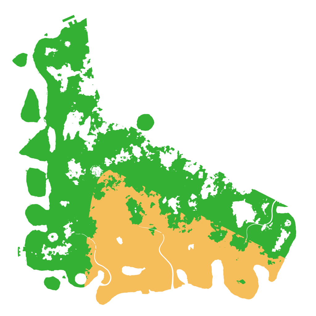 Biome Rust Map: Procedural Map, Size: 5000, Seed: 842006