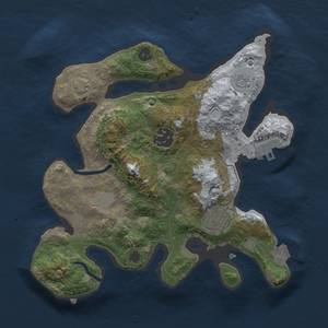 Thumbnail Rust Map: Procedural Map, Size: 2500, Seed: 1977453557, 8 Monuments