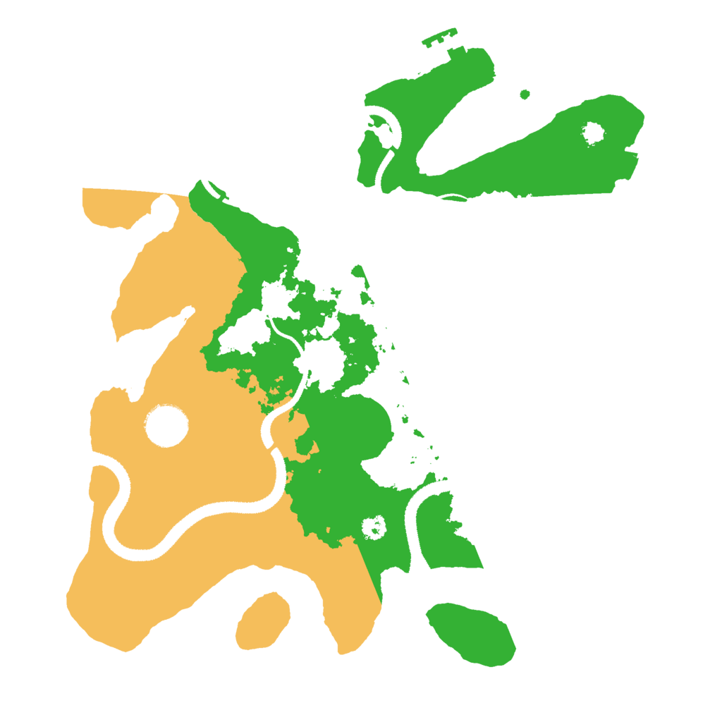 Biome Rust Map: Procedural Map, Size: 3000, Seed: 2466841