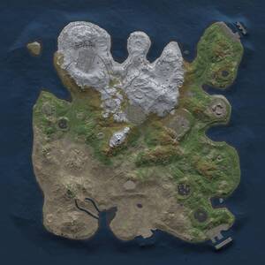 Thumbnail Rust Map: Procedural Map, Size: 3000, Seed: 516871150, 12 Monuments