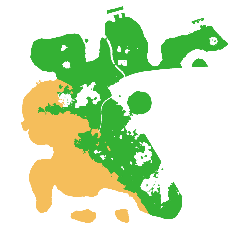 Biome Rust Map: Procedural Map, Size: 3000, Seed: 1408511