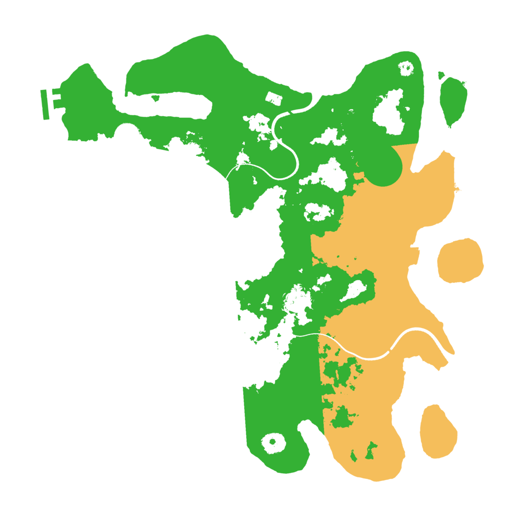 Biome Rust Map: Procedural Map, Size: 3500, Seed: 137346388