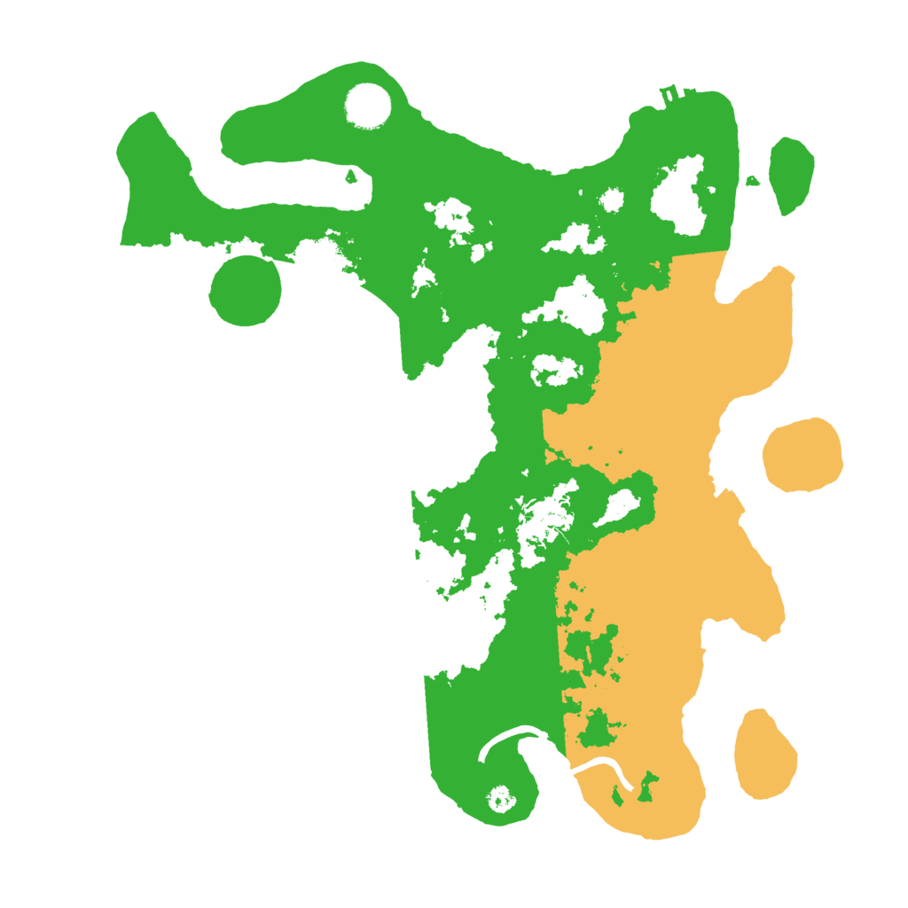 Biome Rust Map: Procedural Map, Size: 3500, Seed: 137346388