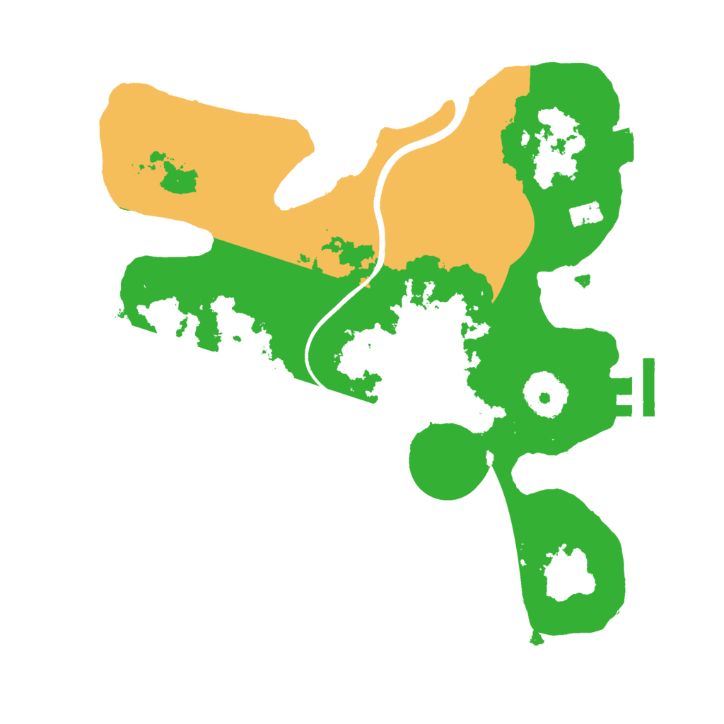 Biome Rust Map: Procedural Map, Size: 2500, Seed: 123453416