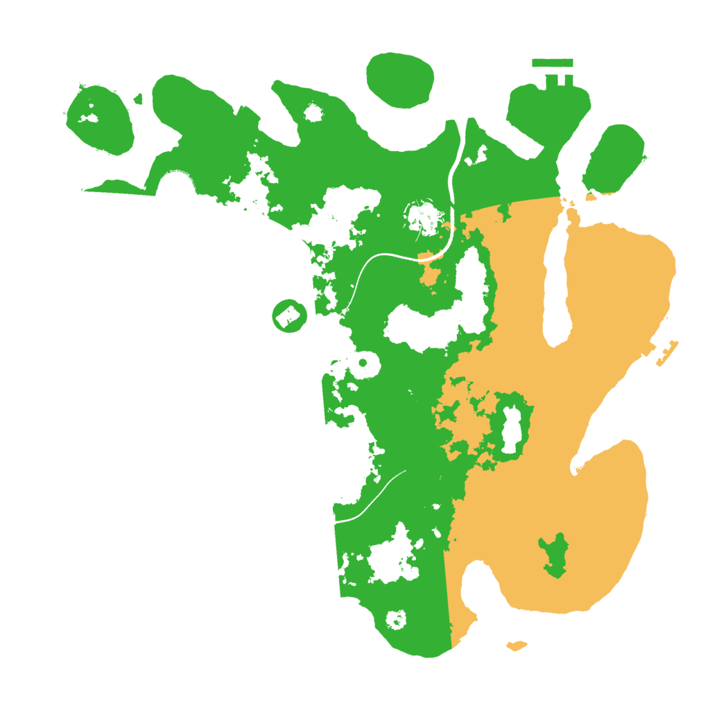 Biome Rust Map: Procedural Map, Size: 3500, Seed: 1372141937