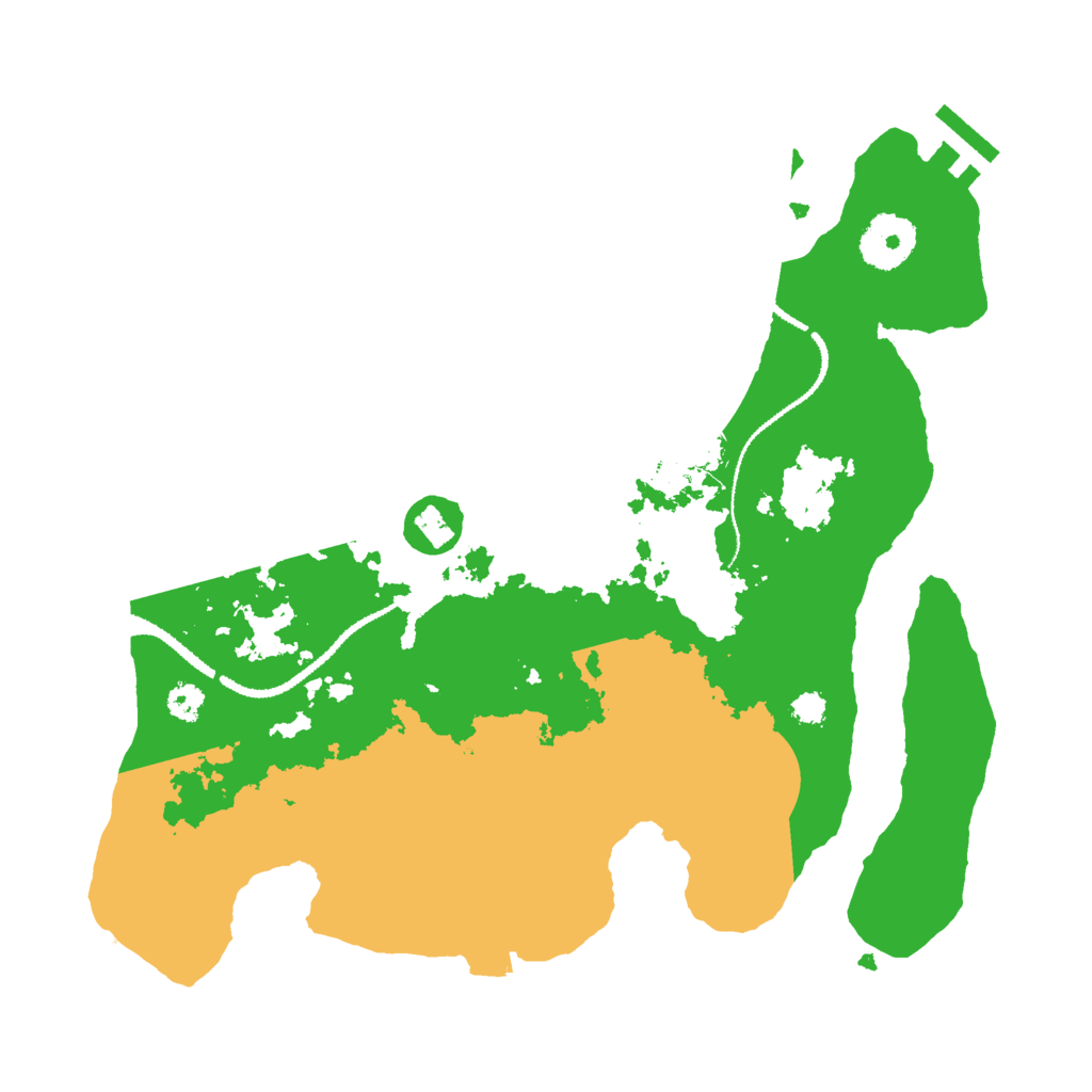 Biome Rust Map: Procedural Map, Size: 3000, Seed: 25976348