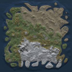 Thumbnail Rust Map: Procedural Map, Size: 5250, Seed: 1995415746, 19 Monuments